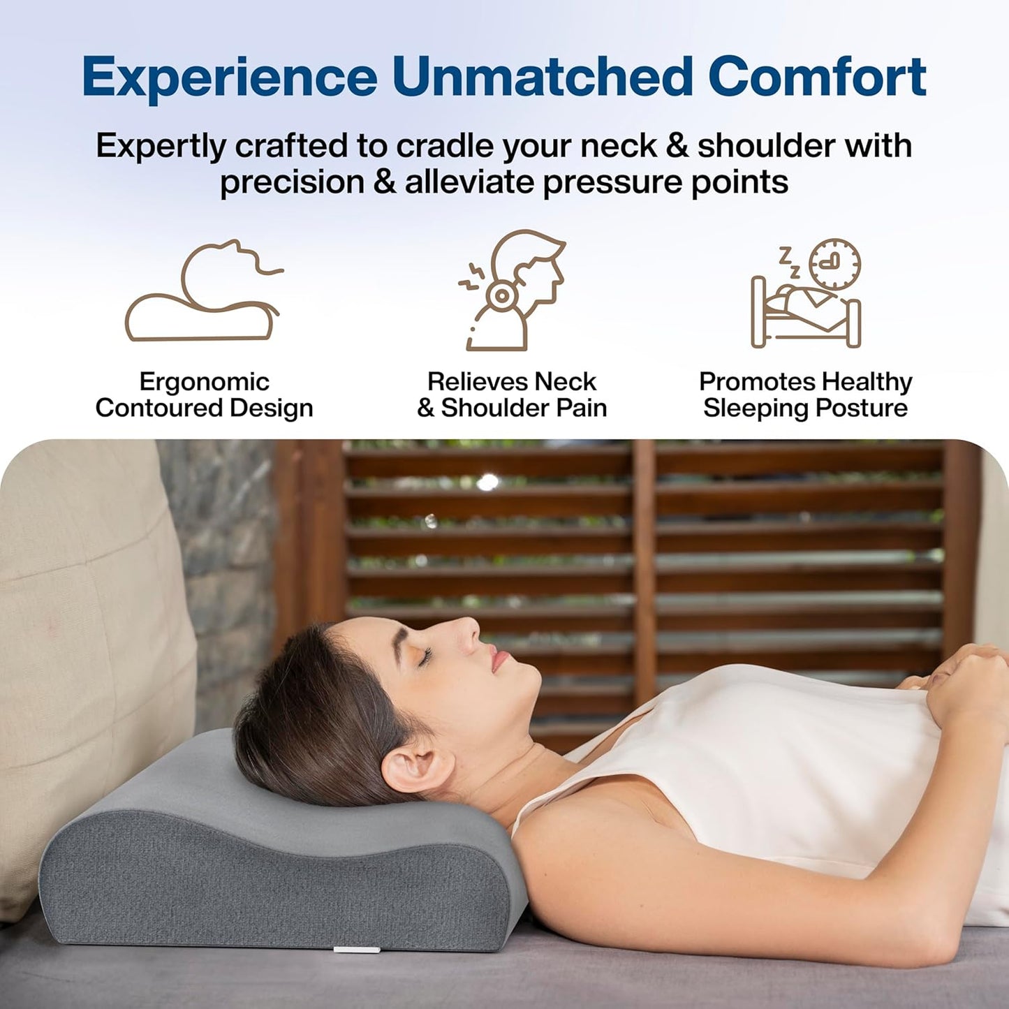 Zentrix™ DreamRest – Memory Cotton Pillow