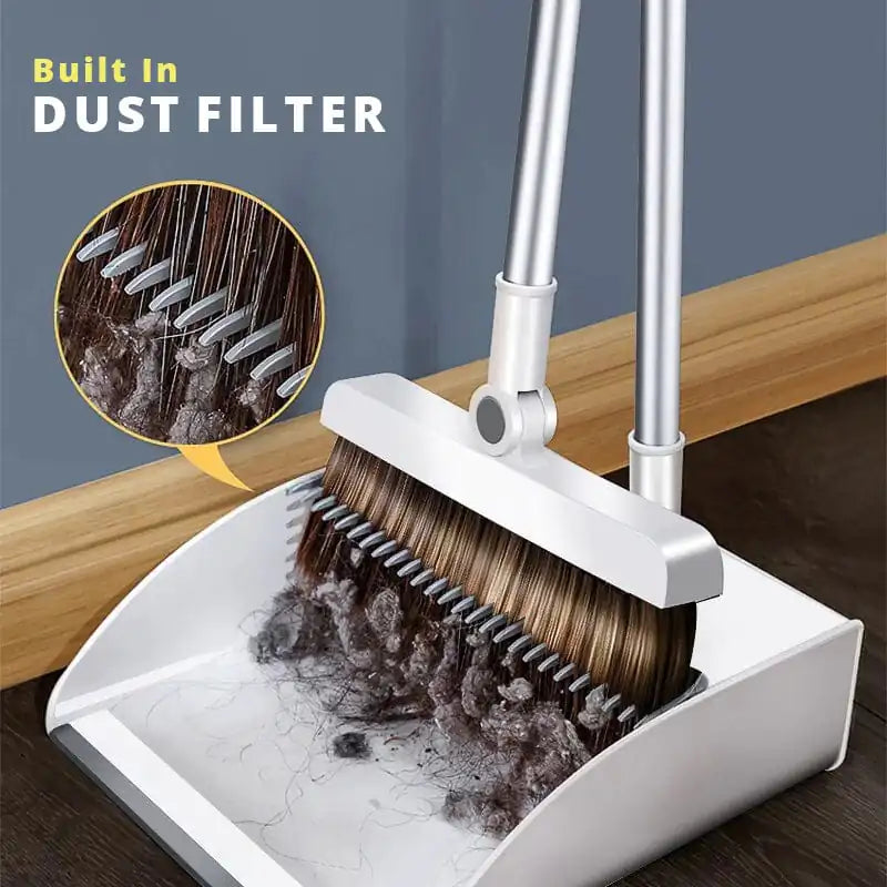 Zentrix™ CleanEdge – Windproof Broom & Dustpan Set