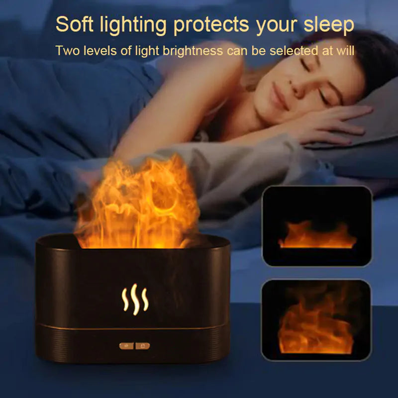 Zentrix™ MistFlame – Mist Maker Flame Air Humidifier