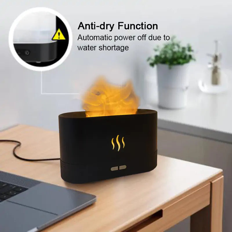 Zentrix™ MistFlame – Mist Maker Flame Air Humidifier