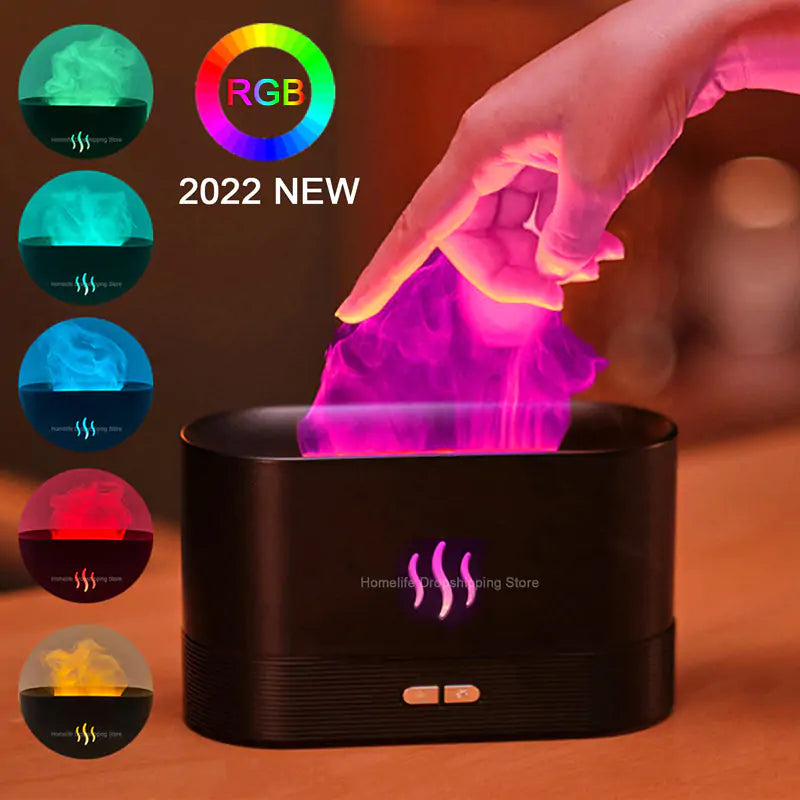 Zentrix™ MistFlame – Mist Maker Flame Air Humidifier