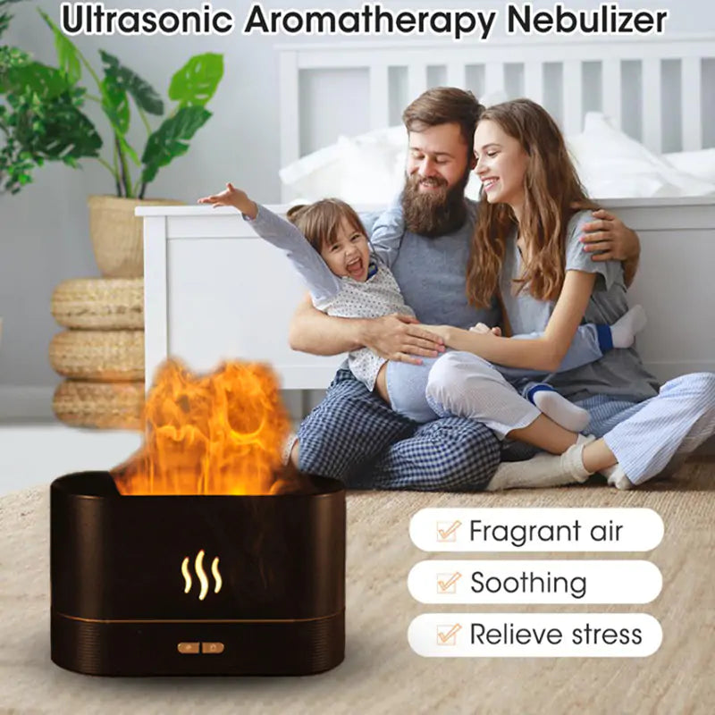 Zentrix™ MistFlame – Mist Maker Flame Air Humidifier