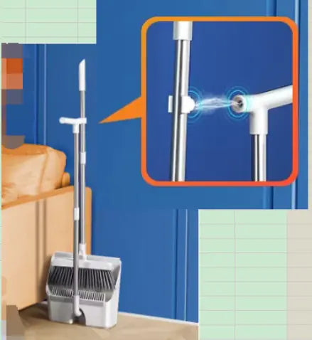 Zentrix™ CleanEdge – Windproof Broom & Dustpan Set